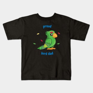 Parrot bird owners - Proud bird dad Kids T-Shirt